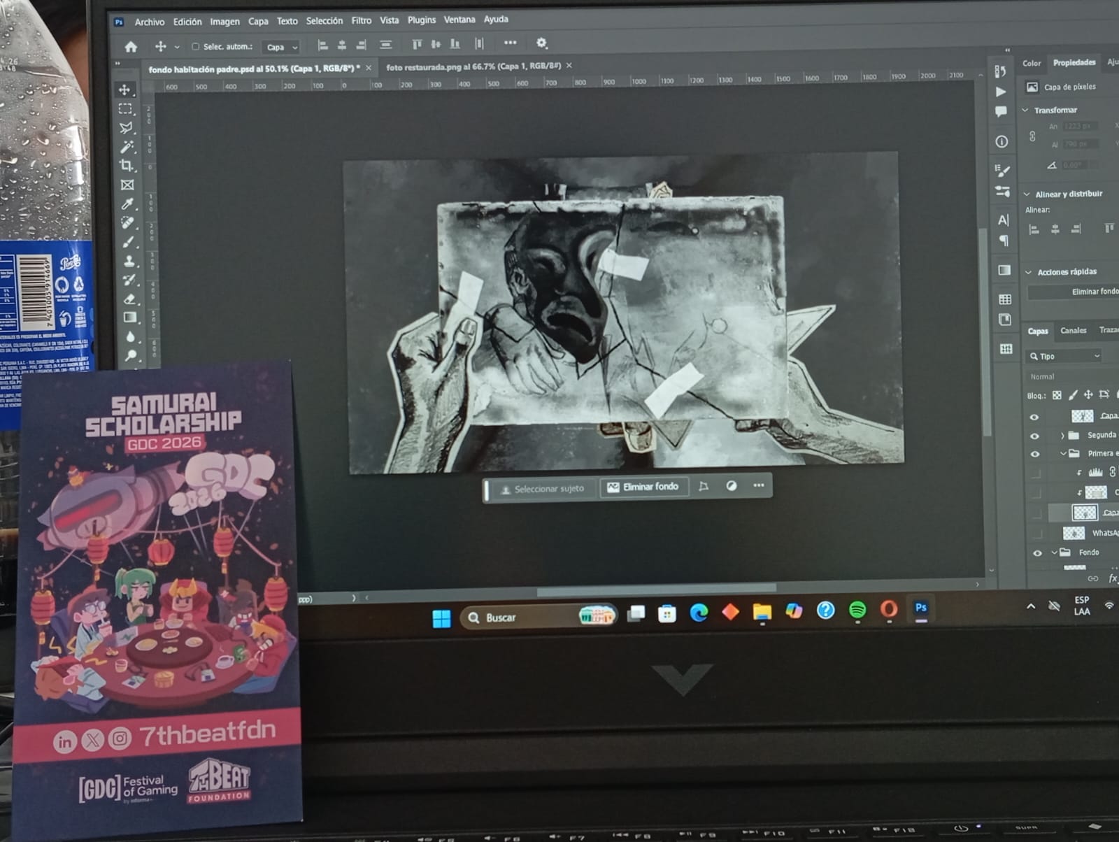 Arte del videojuego realizado en la Lima Game Jam 2026